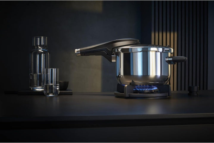 WMF Perfect Premium Schnellkochtopf Set Induktion 3-teilig, Dampfkochtopf 6,5l + 3l mit Einsatz-Set,
