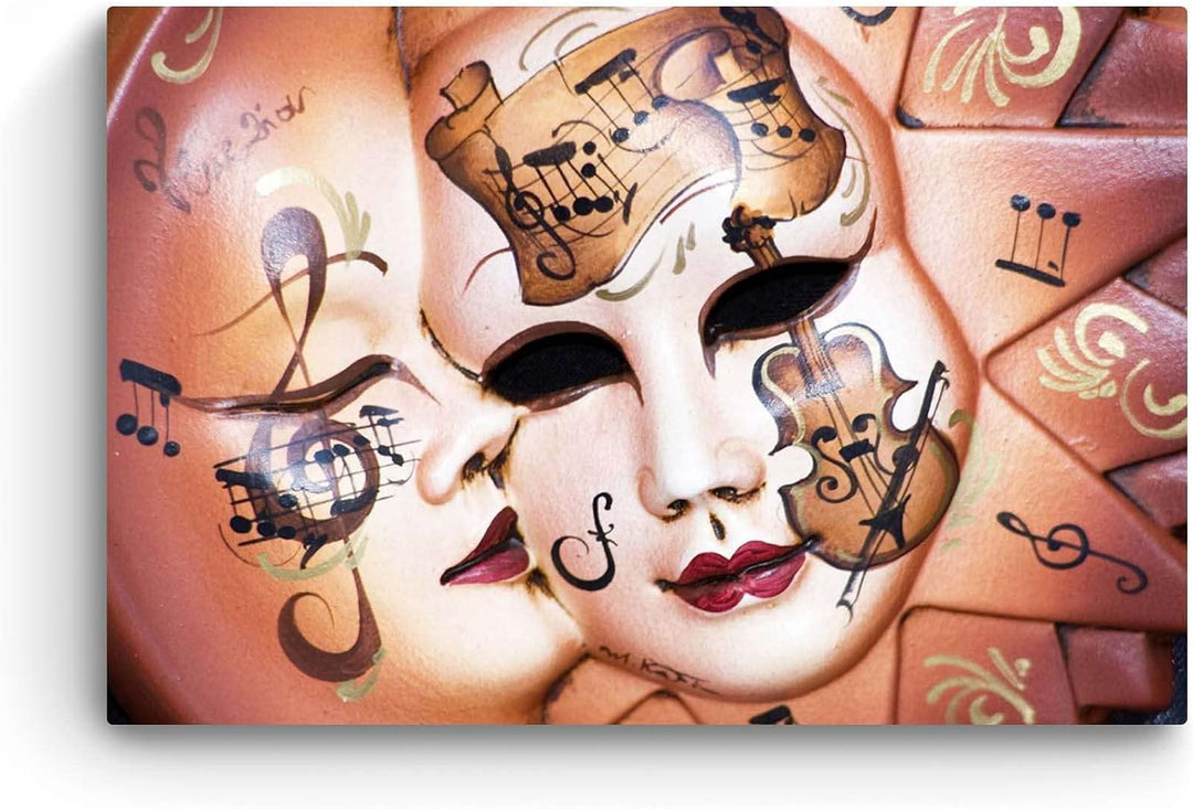Startonight Bilder Musikalische Masken, Leinwandbilder Moderne Kunst, Abstrakte Wanddeko Kunstdrucke