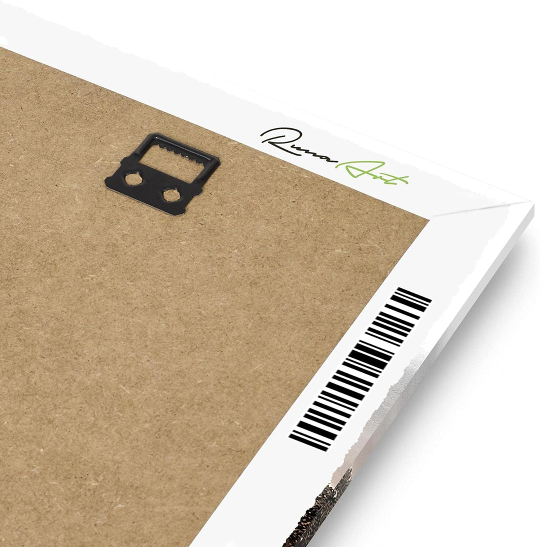 Runa Art Wandbilder Afrika Elefant Bild XXL Wohnzimmer Schlafzimmer Grau Orange Panorama 120 x 80 cm