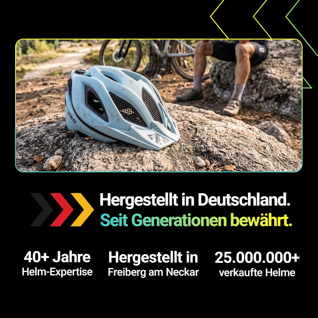 KED MTB Fahrradhelm SPIRI II Trend, Mint L (55-61cm), L (55-61cm)