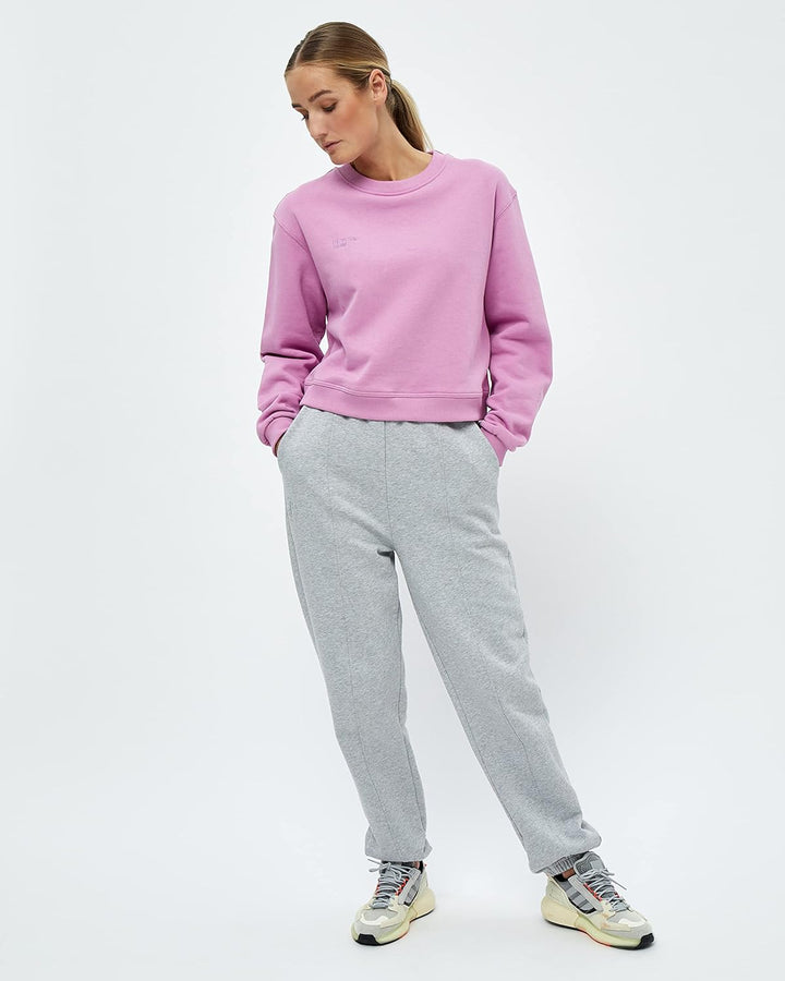 Beyond Now Damen Frankie GOTS Crop Sweatshirt, XXL 4627 Crocus Pink