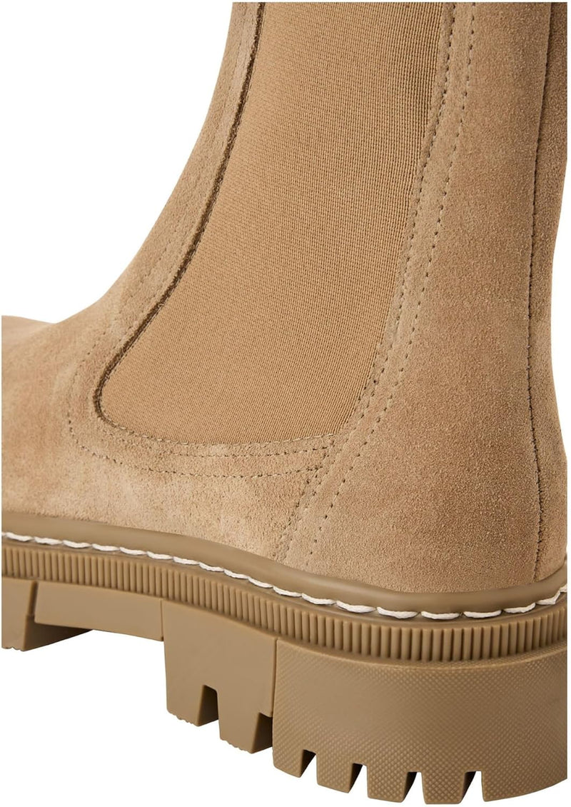 Tamaris Damen Klassische Stiefel, Frauen Stiefel,Wechselfussbett,Comfort Lining 37 EU Beige, 37 EU B