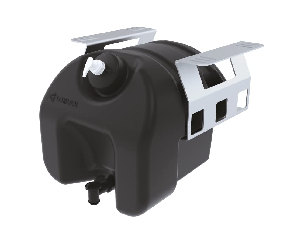 LKW Waschwassertank 30 Liter mit Seifenspender Wassertank mit Halterung Waschwasserbehälter aus Kuns