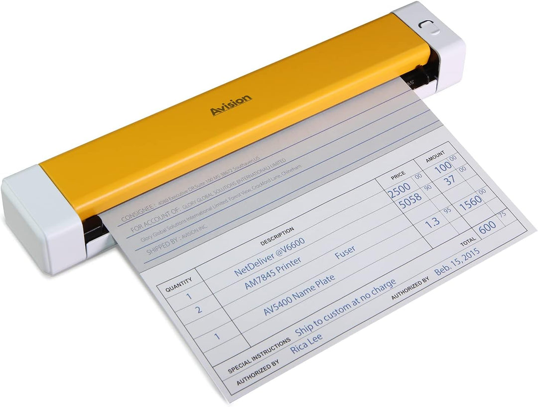 Avision Meta 10 Mobiler Dokumentenscanner | DIN A4 | Ideal für Papier, Plastikausweise, Fotos | USB