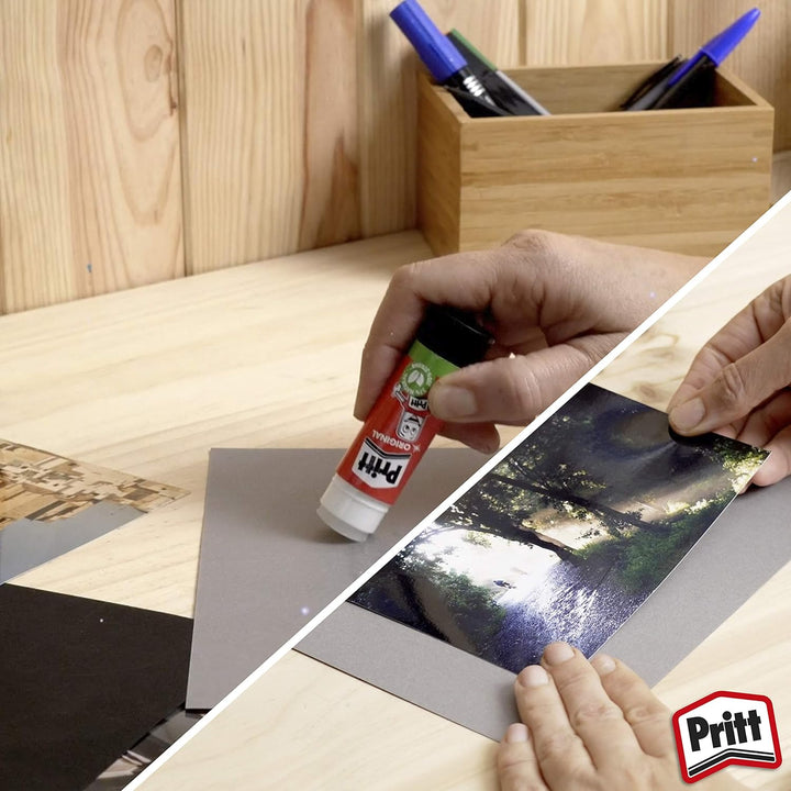 Pritt Klebestift, sicherer und kinderfreundlicher Kleber für Kunst und Bastelarbeiten, starker Klebs