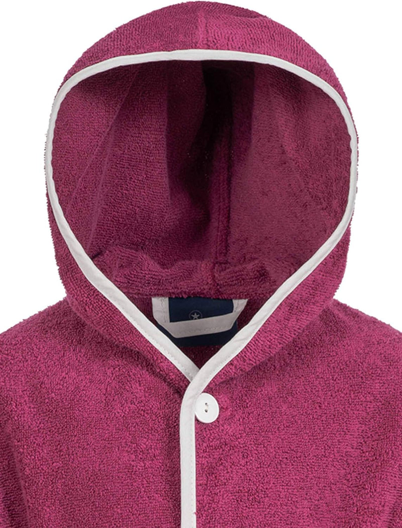 Morgenstern Bademantel Kinder Mädchen Jungen Frottee Baumwolle Kapuze OEKO-TEX Kinderbademantel, Lil