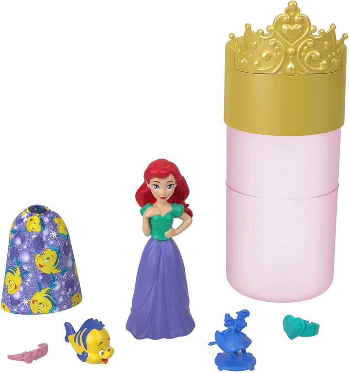 DISNEY PRINZESSIN Color Reveal-Puppen - 6 Überraschungen, Wasseraktiviert, Zubehör, für Kinder ab 3