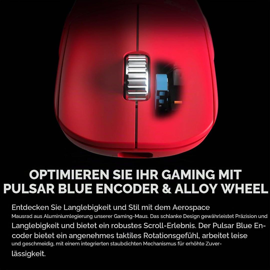Pulsar Gaming Gears - X2H ES kabellose Gaming-Maus, limitierte Auflage, symmetrisch, optischer Schal