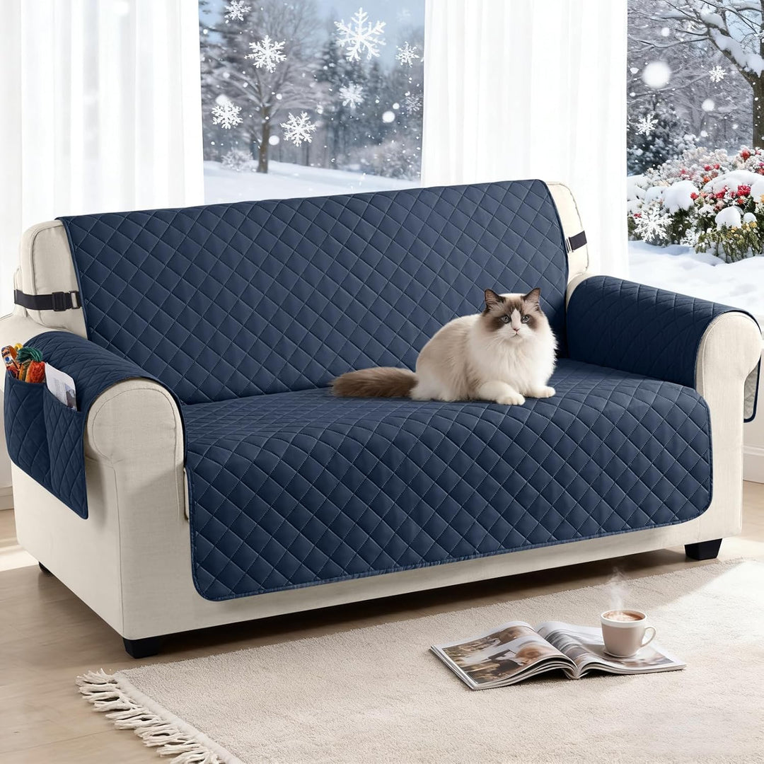 TAOCOCO Sofa Überzug, Sofabezug Wasserdicht Mit Gummiband，Wohnzimmer Anti-Rutsch Gepolsterter Sofasc