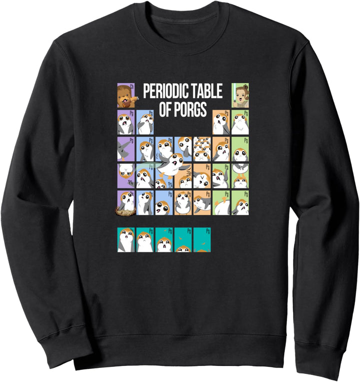 Star Wars Porg Periodic Table Sweatshirt