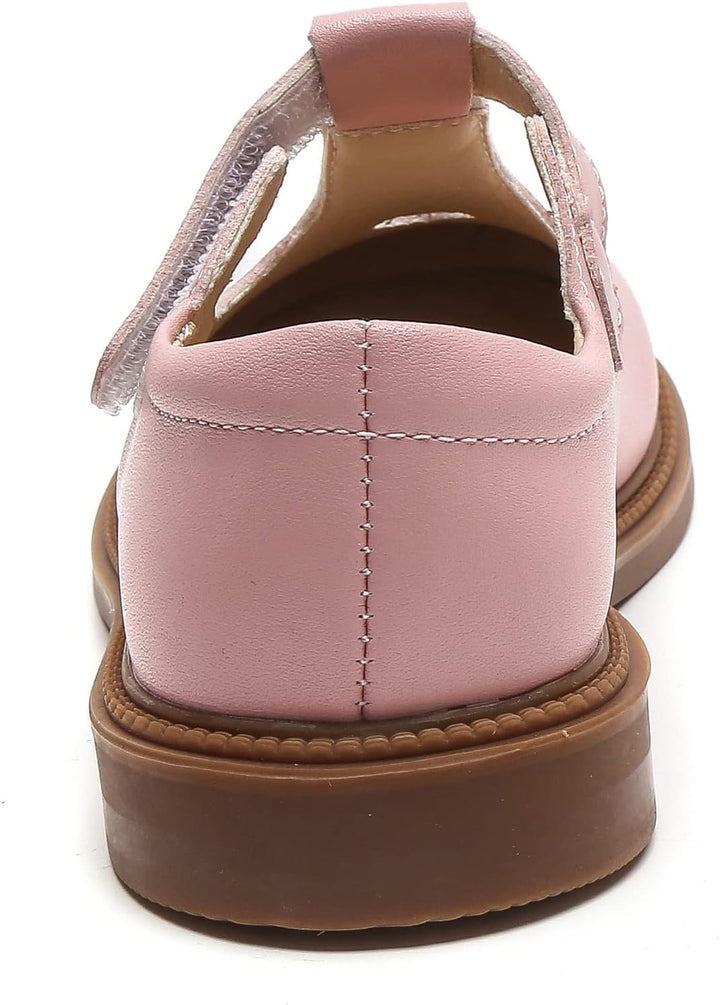 DADAWEN Mädchen Mary Jane Halbschuhe Taufschuhe Geschlossene Ballerinas 29 EU Rosa, 29 EU Rosa