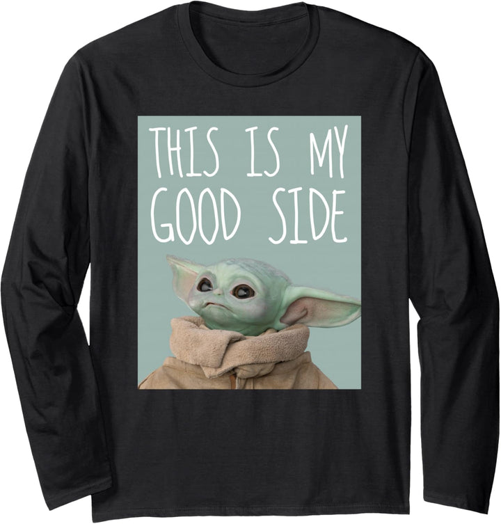 Star Wars The Mandalorian The Child This Is My Good Side Langarmshirt