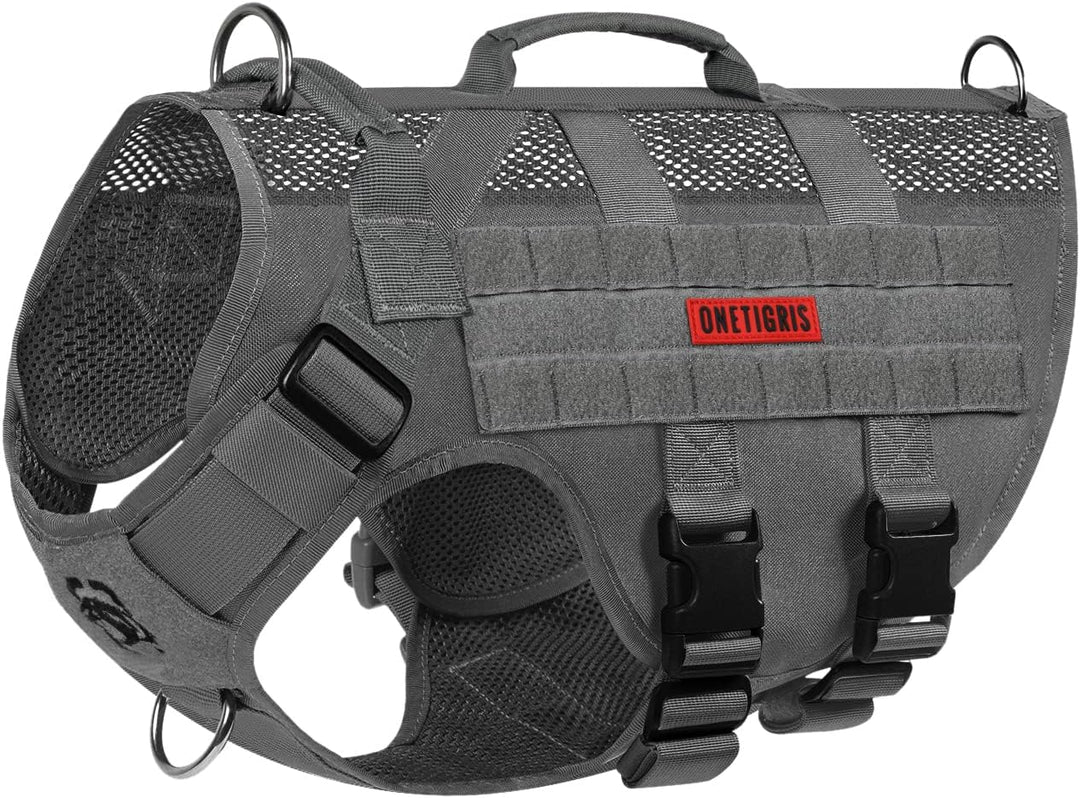 OneTigris No-Pull Hundegeschirr, AIRE MESH Einstellbar Sicherheitsgeschirr Ultra Atmungsaktiv für Gr
