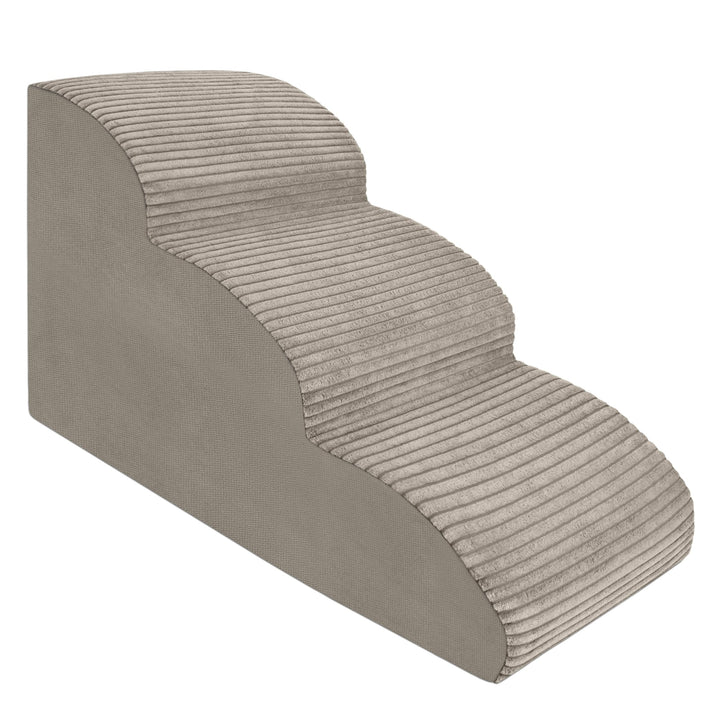 Hundetreppe 3 Stufen - 60 x 30 x 40 cm - rutschfest Weich für Kleine Hunde Haustiertreppe Stabil Sic