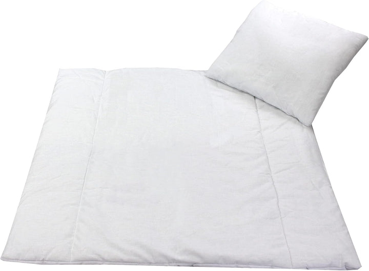 TupTam Unisex Baby Wiegenset 4-teilig Bettwäsche-Set: Bettdecke und Kopfkissen mit Bezug, Farbe: Wal
