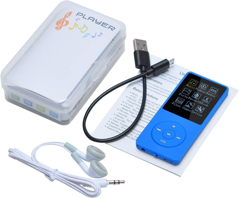 COVVY 8GB Tragbare MP3 Musik Player, Support bis zu 64GB SD Speicherkarte, Lossless Sound HiFi MP3 P
