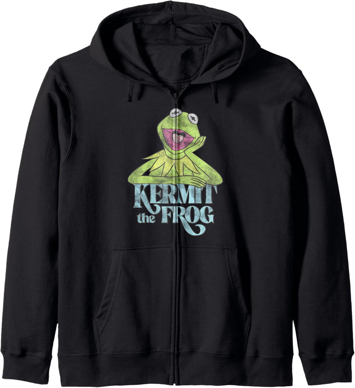 Disney Muppets Kermit The Frog Vintage Kapuzenjacke