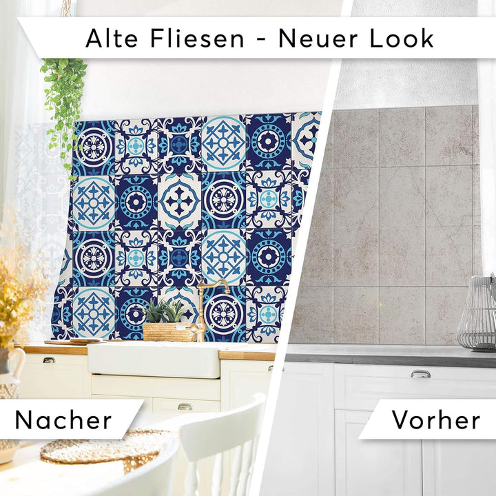 CREATISTO Mosaik Klebefliesen Stickerfliesen Fliesenfolie - Selbstklebende Fliesen Folie I Stickerfl