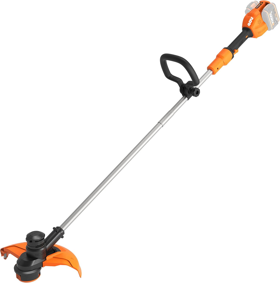 WORX WG183E.9 Rasentrimmer 40 V (2 x 20 V) - Doppelfaden & Doppelleistung - Schnittdurchmesser 33 cm