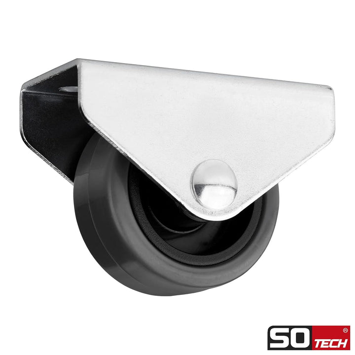 Sotech 20er Set Kastenrolle PASSAU (Ø 40 mm, für Unterbaumontage, dunkelgrau) Transportbockrolle, le