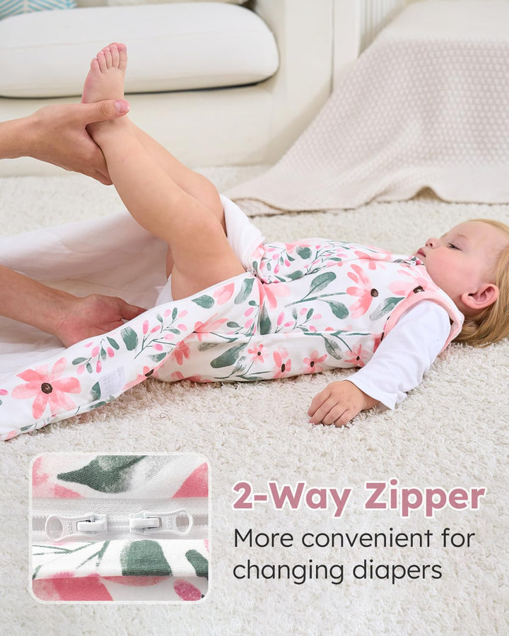 Yoofoss Schlafsack Baby Winter 2.5 Tog - 84cm/12-18 Warm Winterschlafsack Baumwolle Babyschlafsack W