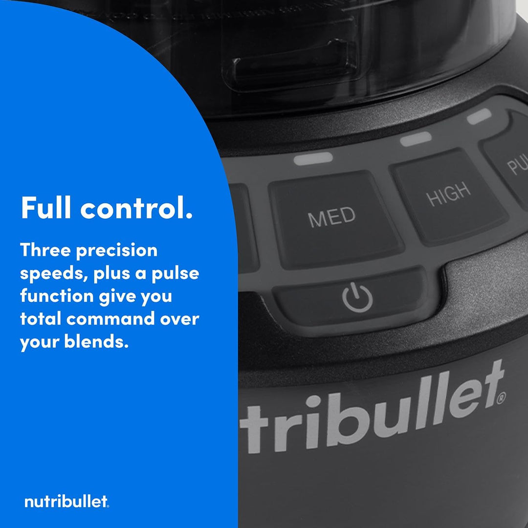 Nutribullet Combo Heiss- und Kaltmixer in Anthrazitgrau – Enthält eine leistungsstarke Basis mit 120