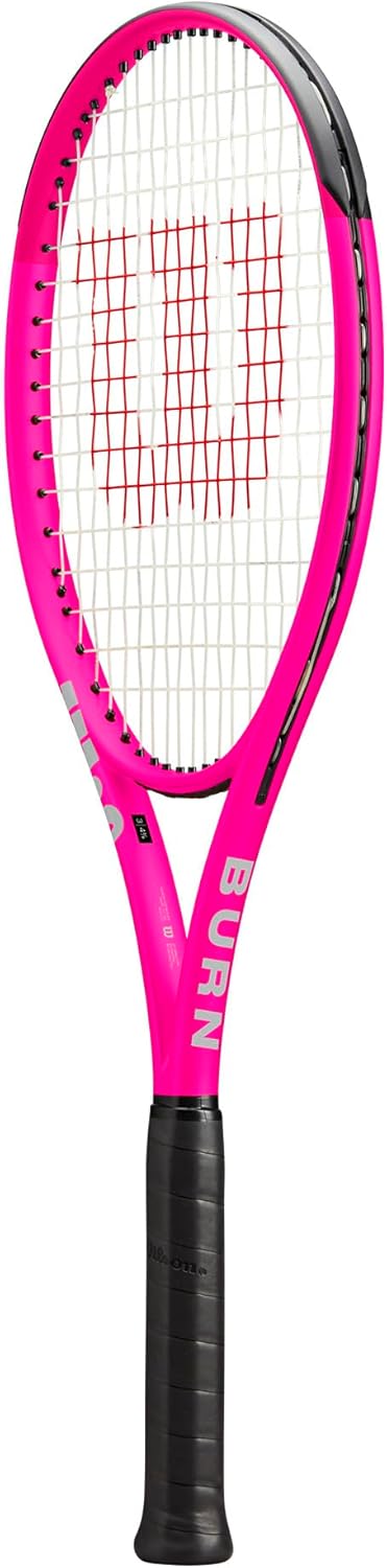 Wilson Burn V6 105 S Tennisschläger – Pink, Griffgrösse 2-4 1/4 Zoll besaitet