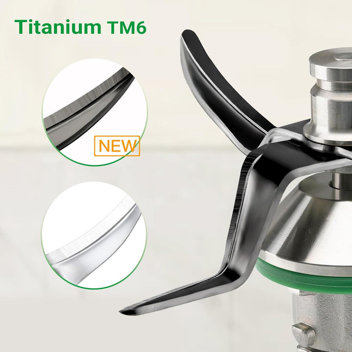 Titanstreichklinge Messer für Vorwerk Thermomix TM6 Küchenmaschine zubehör Titan TM6, Titan TM6