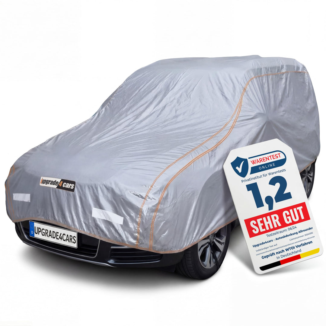 Upgrade4cars Autoabdeckung Outdoor Vollgarage Version 2026 atmungsaktiv &amp; wasserdicht | Auto Abdeckp