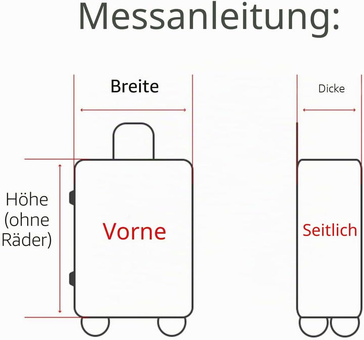 Elastisch und Einfarbig Kofferhülle Koffer Abdeckung Schutzhülle Kofferschutzhülle Kofferbezug Lugga