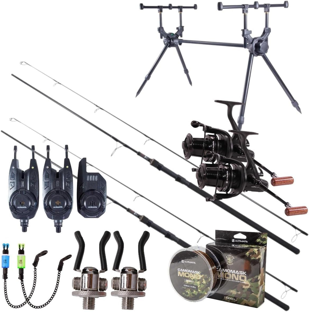 Ultimate Bionic High End Carp Set 12ft Extender Kurk Handvat - Karpfenset