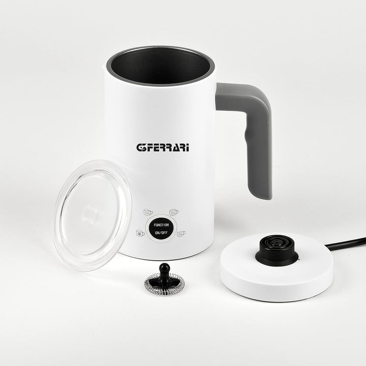 G3 Ferrari G10173 Milchaufschäumer, 500 Watt, 300 ml, 4 Funktionen, Weiss