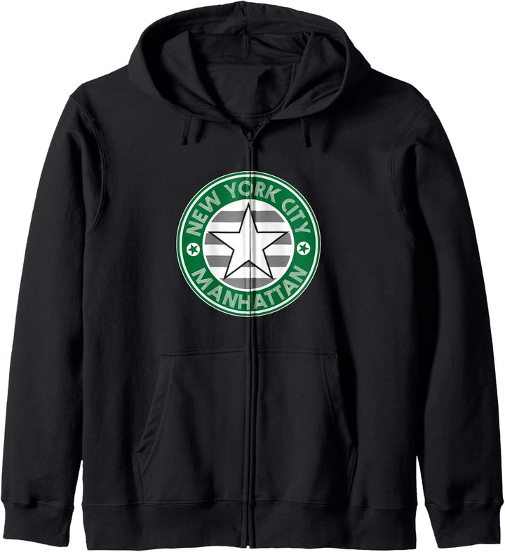 New York City Manhattan NYC USA United States Skater-Outfit Kapuzenjacke