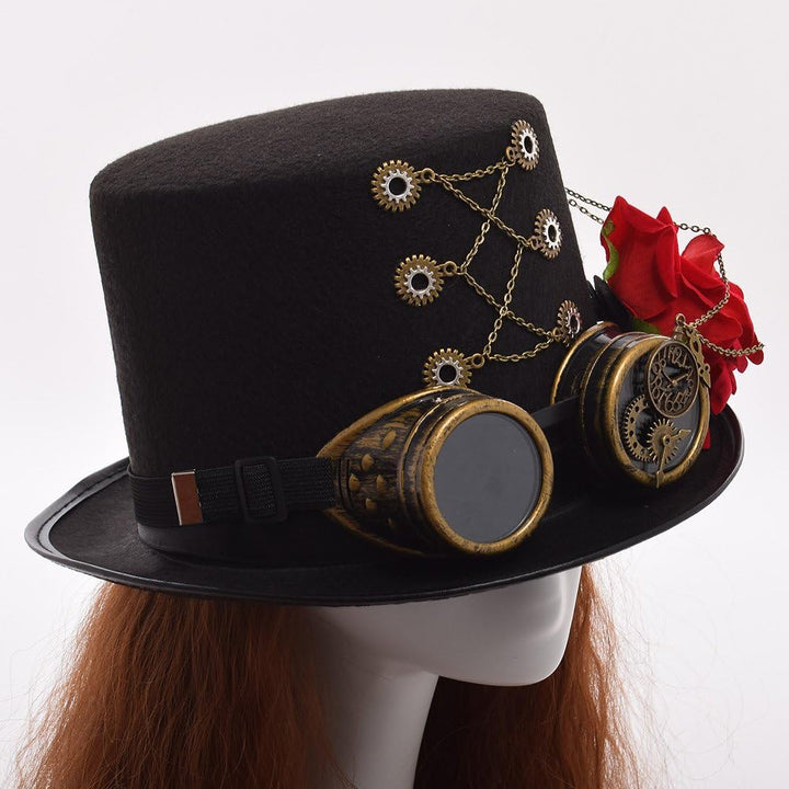 GRACEART Steampunk Hut Zylinder mit Brille