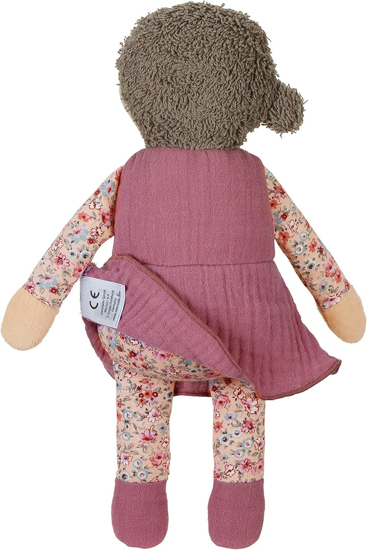 Sterntaler Spielpuppe Sophie, Integrierte Rassel, Für Babys ab der Geburt, 28 x 20 cm, Rosa Sophie S