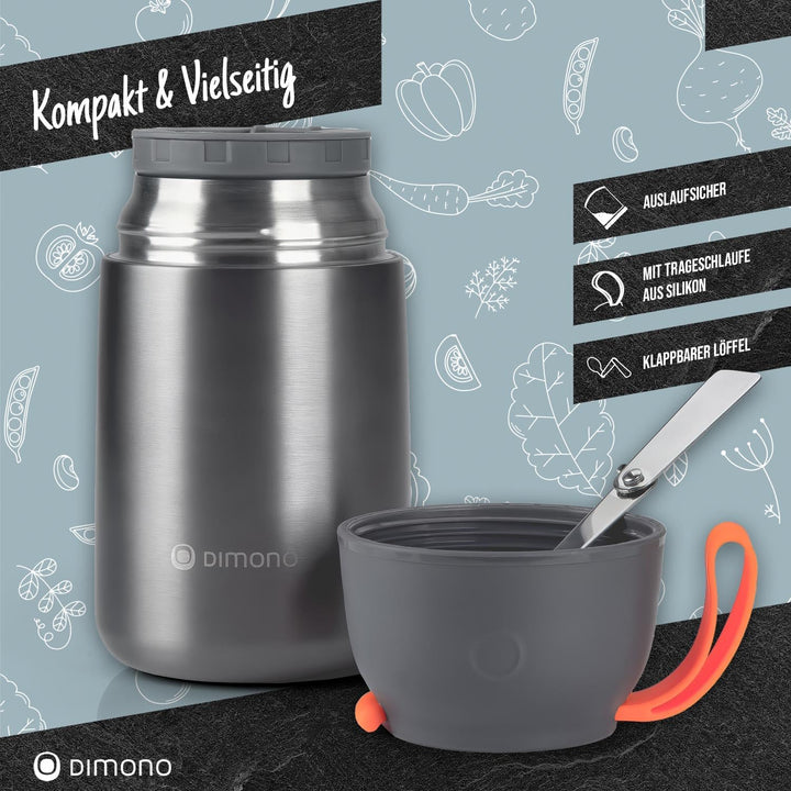 Dimono® Thermobehälter Warmhaltebehälter; Lunch-Box To-Go Lebensmittelbehälter Essensbehälter Speise