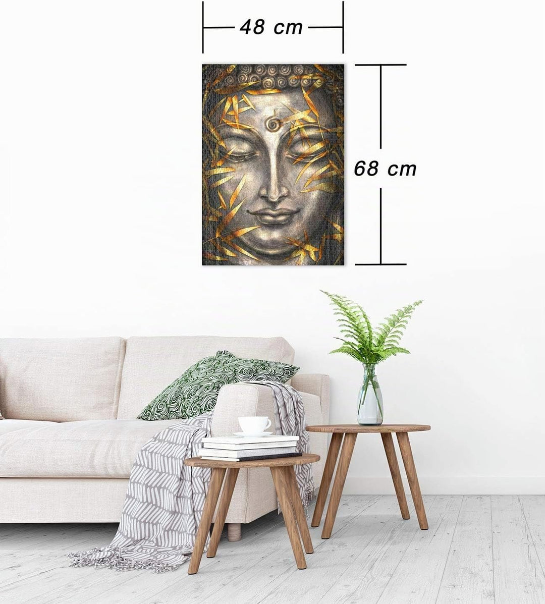 Ulmer Puzzleschmiede - Puzzle „Buddha in Silber und Gold“ - Klassisches 1000 Teile Erwachsenenpuzzle