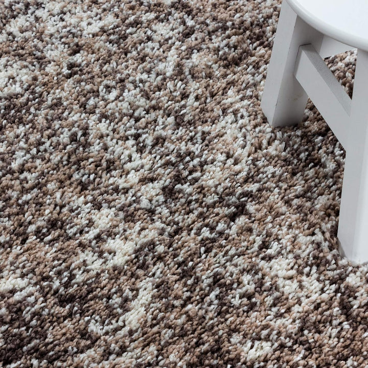 HomebyHome Shaggy Teppich 200x300 Wohnzimmer (200 x 290 cm) - Hochflor Wohnzimmerteppich Mehrfarbig