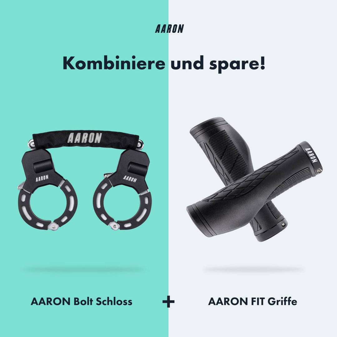 AARON E-Scooter Schloss - Handschellenschloss - Hochsicherheits-Design - Flexibles Fahrradschloss mi