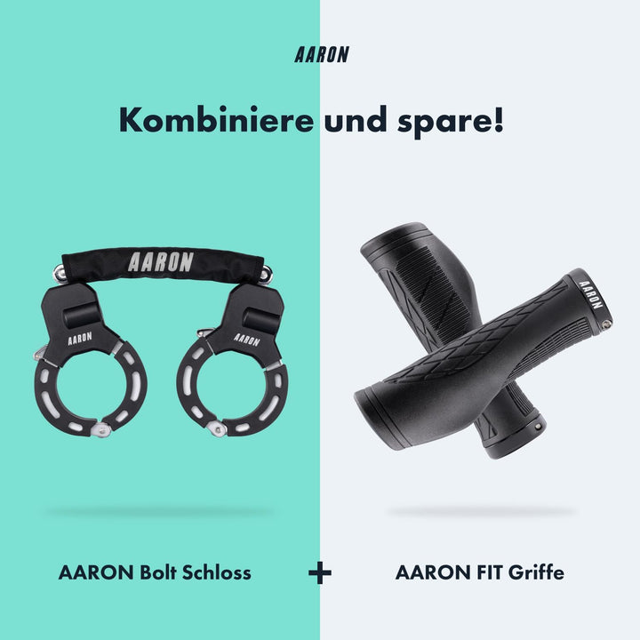 AARON E-Scooter Schloss - Handschellenschloss - Hochsicherheits-Design - Flexibles Fahrradschloss mi