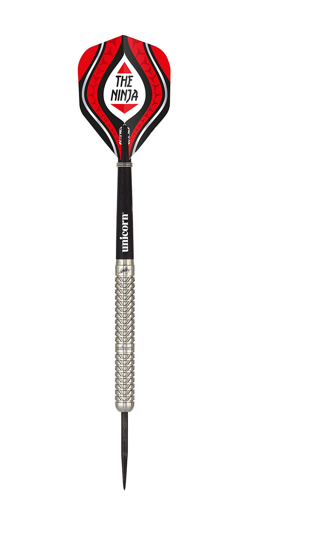Unicorn Seigo Asada-Maestro 90% Tungsten Natural Dartpfeile mit Stahlspitze 25 g rot / schwarz, 25 g