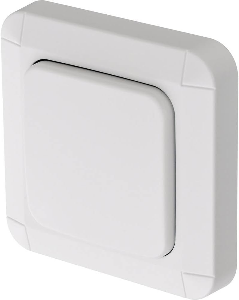 Brennenstuhl BrematicPRO Smart Home Wandschalter für innen und aussen (Funk-Wandtaster zum Kleben od
