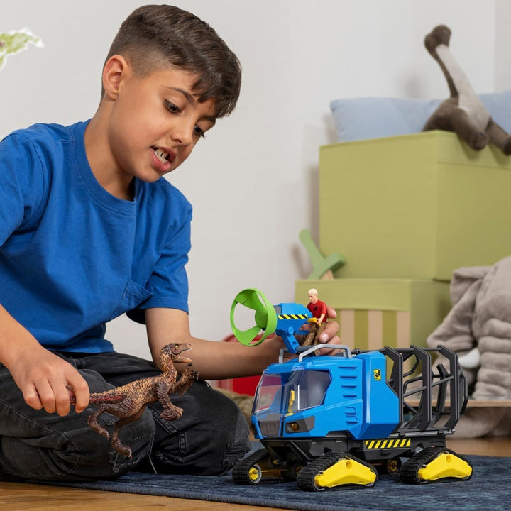 Schleich Dinosaurs | Track Vehicle 42604 | Set mit Figuren, vielen Funktionen und zahlreichem Zubehö