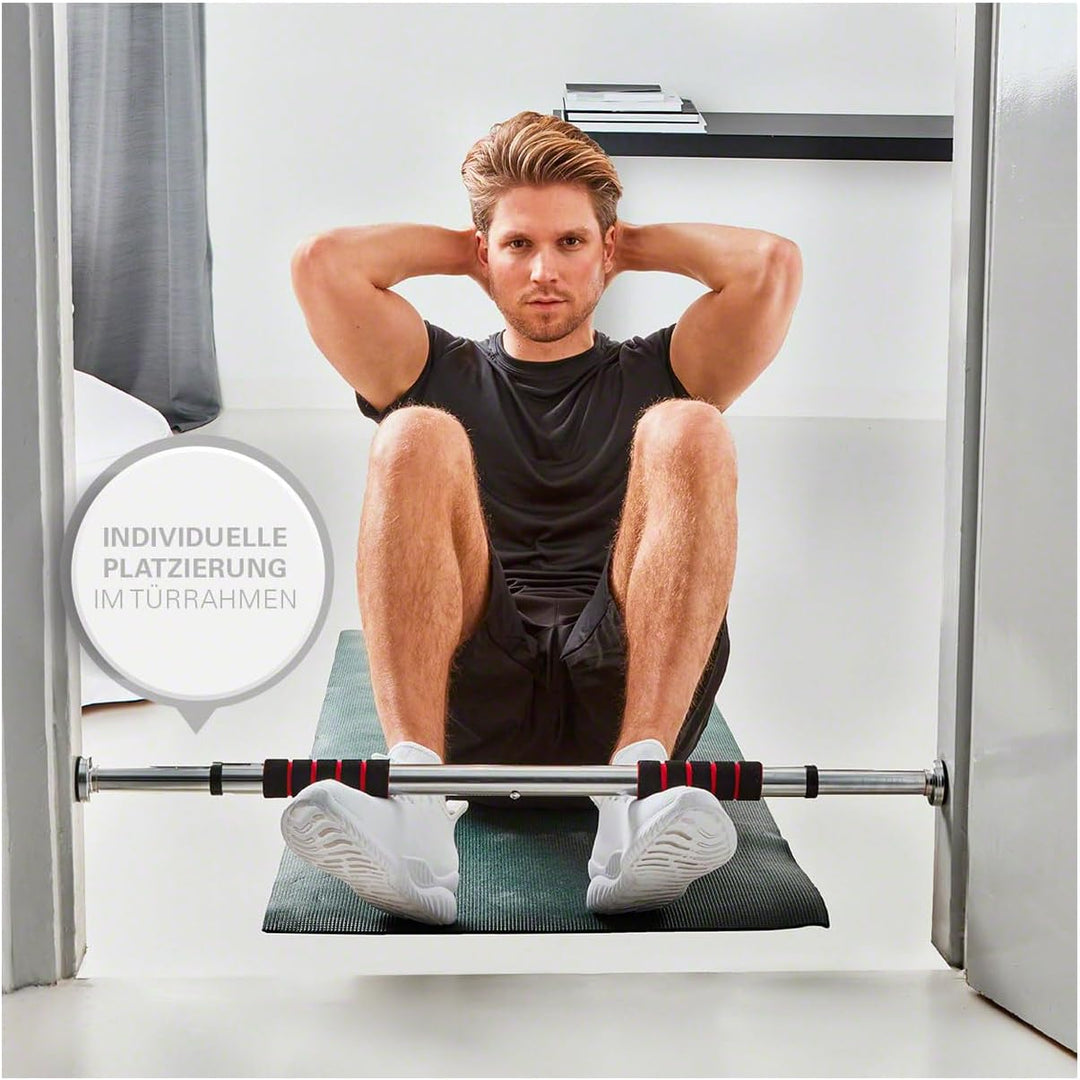 Sport-Tec Türreck Klimmzugstange Pull-Up 4.0, ausziehbar 63-101 cm, Klimmzugstange für Türrahmen Tür