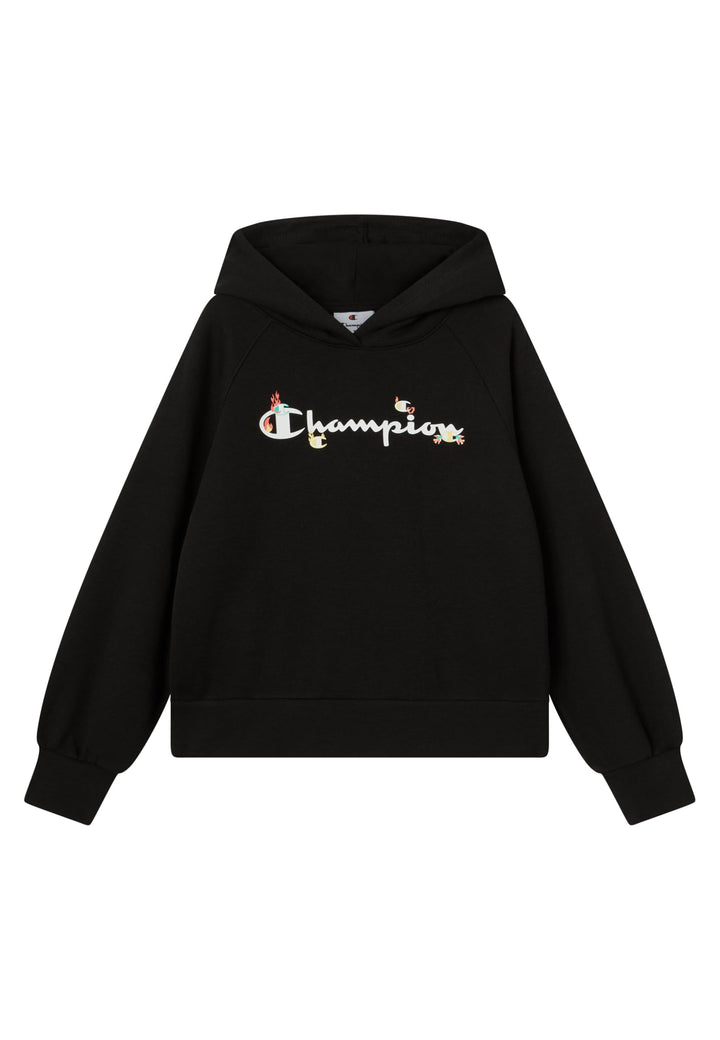 Champion Mädchen Legacy Girls Kapuzenpullover (1er Pack) L Schwarz, L Schwarz
