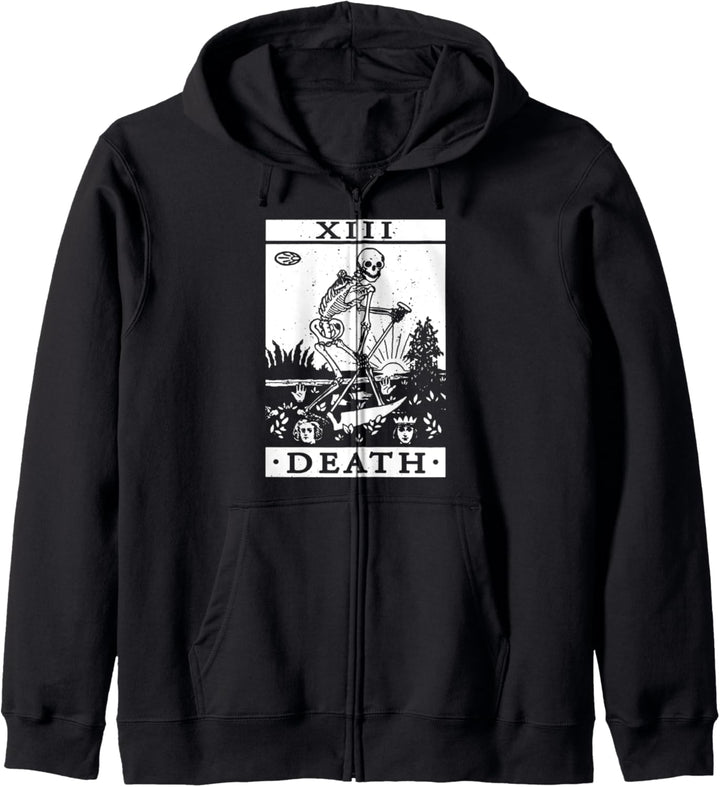 Tarotkarte Gothic Halloween Occult Tarot Todeskarte Kapuzenjacke