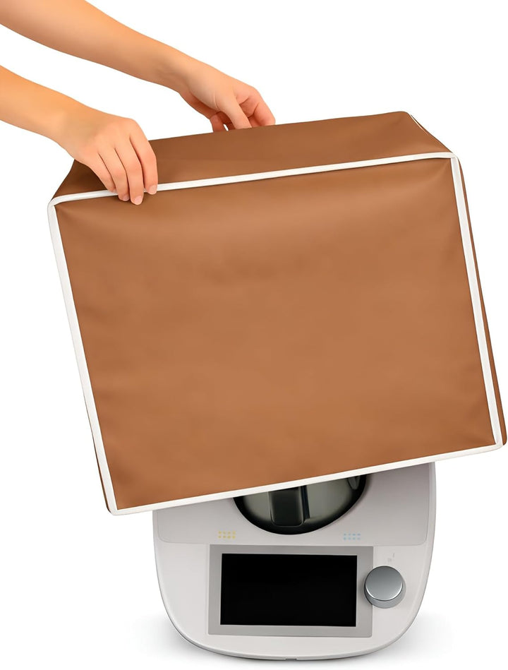 Schutzhülle von hoher Qualität, kompatibel mit Thermomix TM5 TM 5. Handgefertigt. Material: Kunstled
