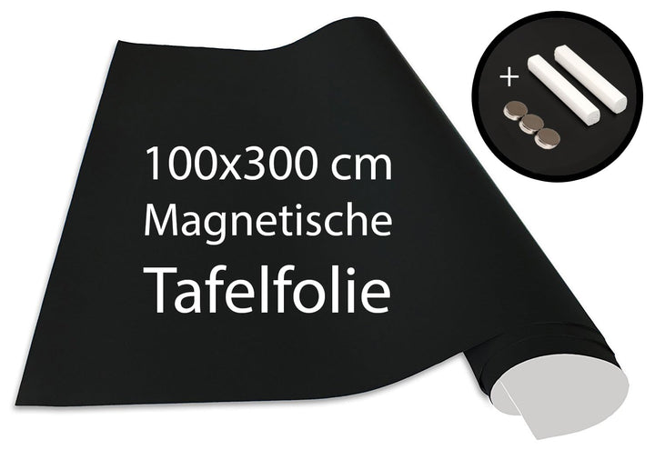 Cuadros Lifestyle Selbstklebende magnetische Tafelfolie 100x300 cm | Magnetisch | Vinyl- Kreidefolie