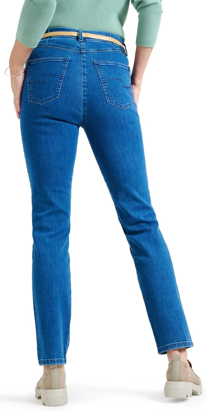 Raphaela by Brax Style Laura New Damen Five-Pocket-Hose Super Slim Fit 27W / 30L Stoned Blue, 27W /