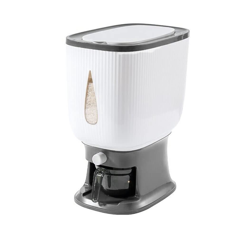 NIZEAMI 10 Kg Automatischer mit SpüLen Becher Smart Aufbewahrung Eimer Haushalt Box für Cornflakes M